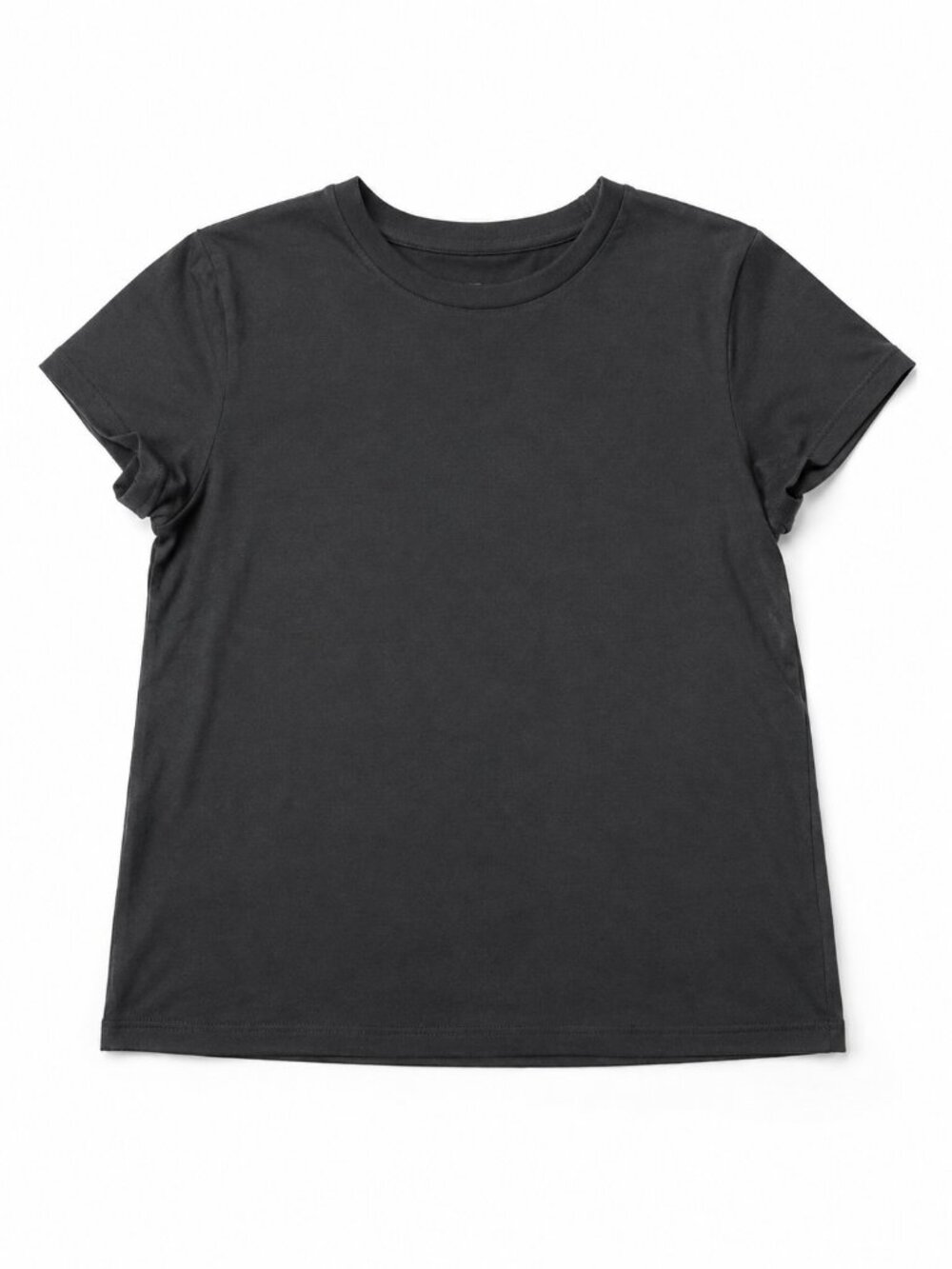 A New Day Womens Large Black Rayon Stretch Crew Neck Short Sleeve T Shirt NWT - Picture 2 of 5